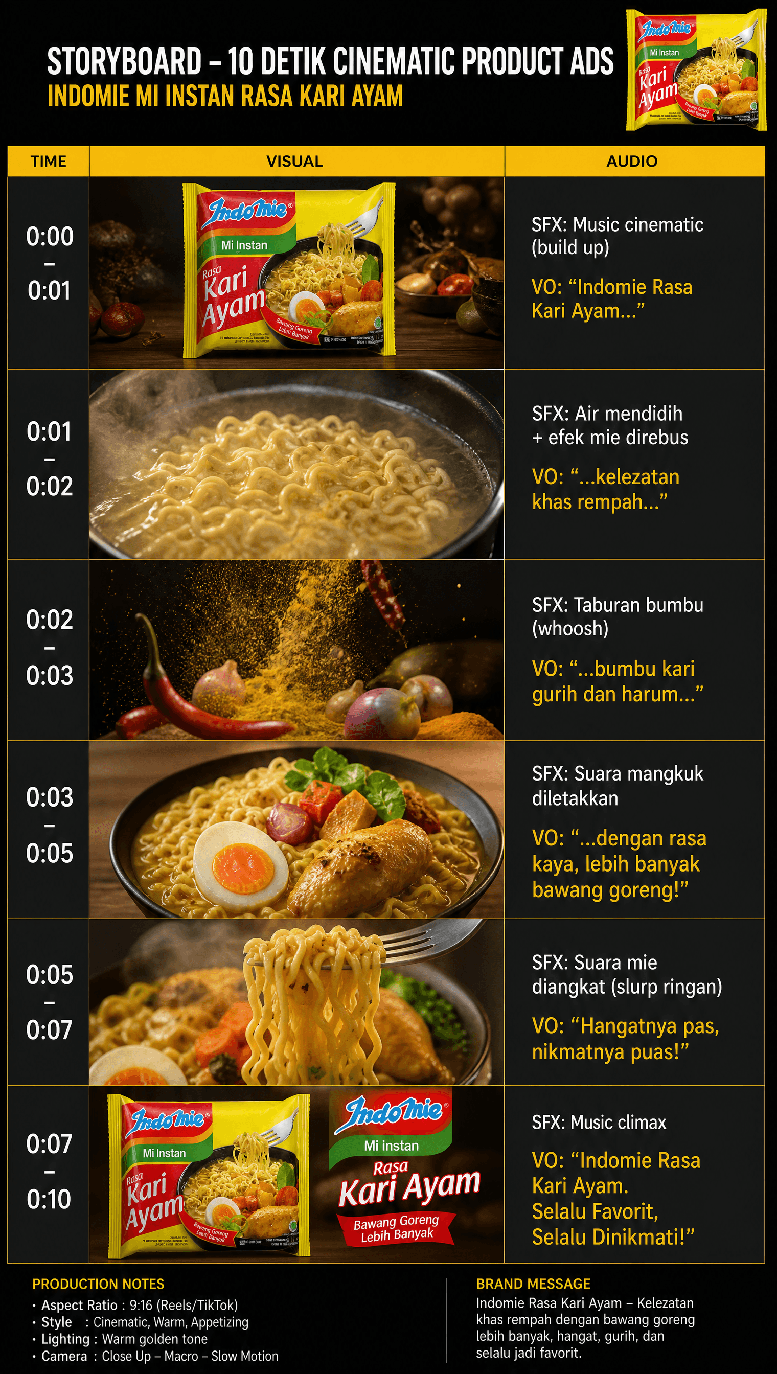 Indomie kari ayam 